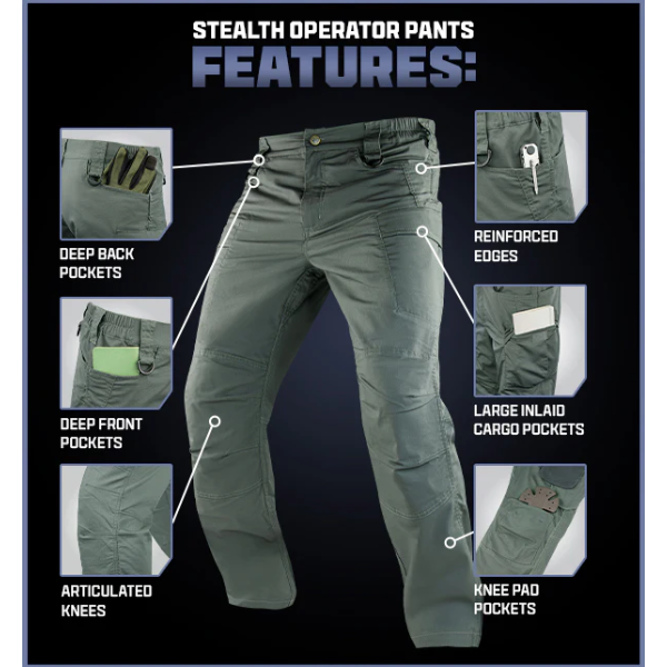 PANTALON TACTICO STEALTH OPERATOR 610T-001